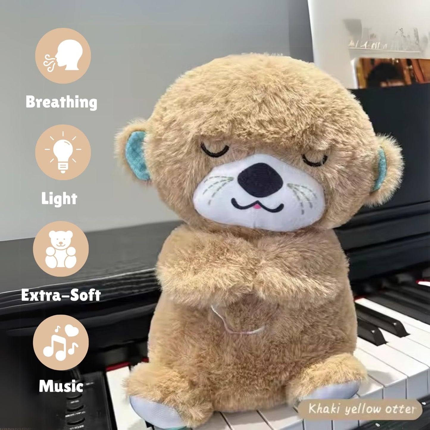 TDP Breathing Teddy Bear with Glowing Light & Music