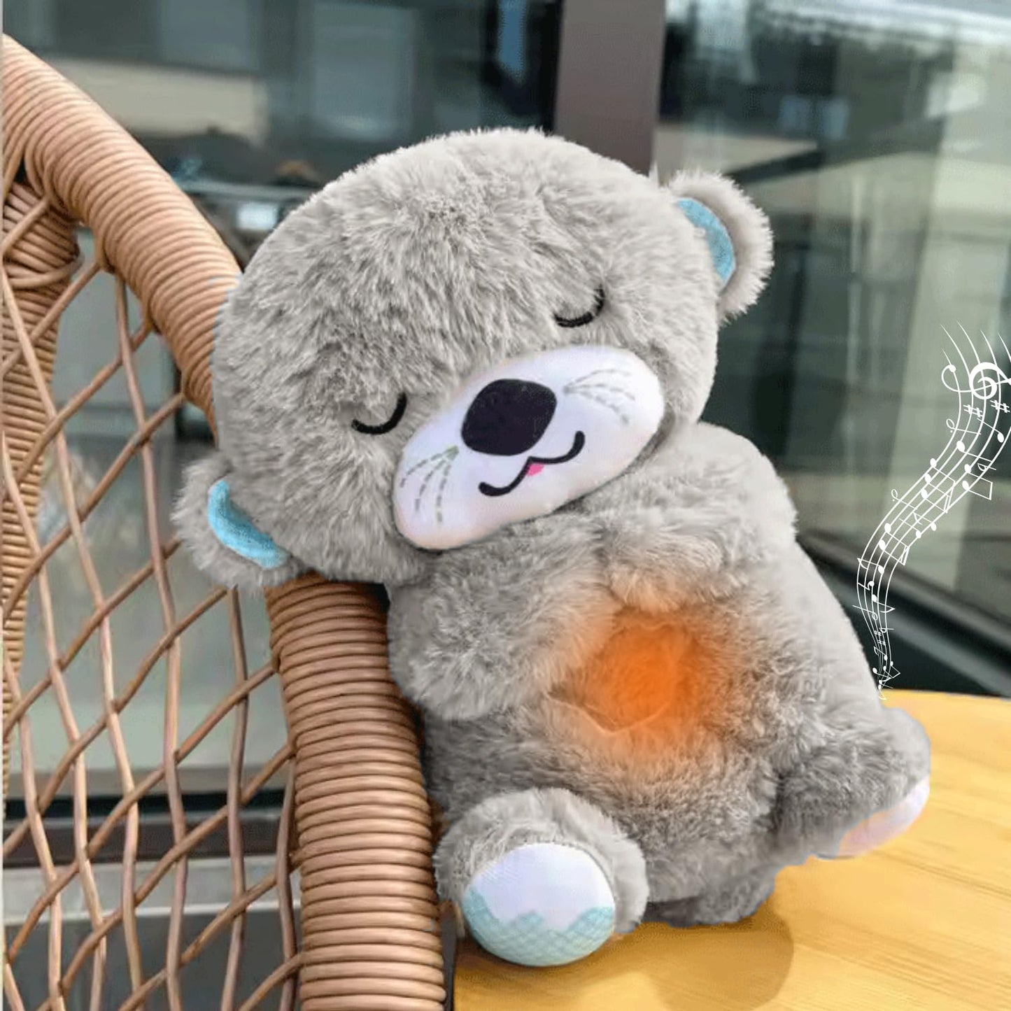 TDP Breathing Teddy Bear with Glowing Light & Music