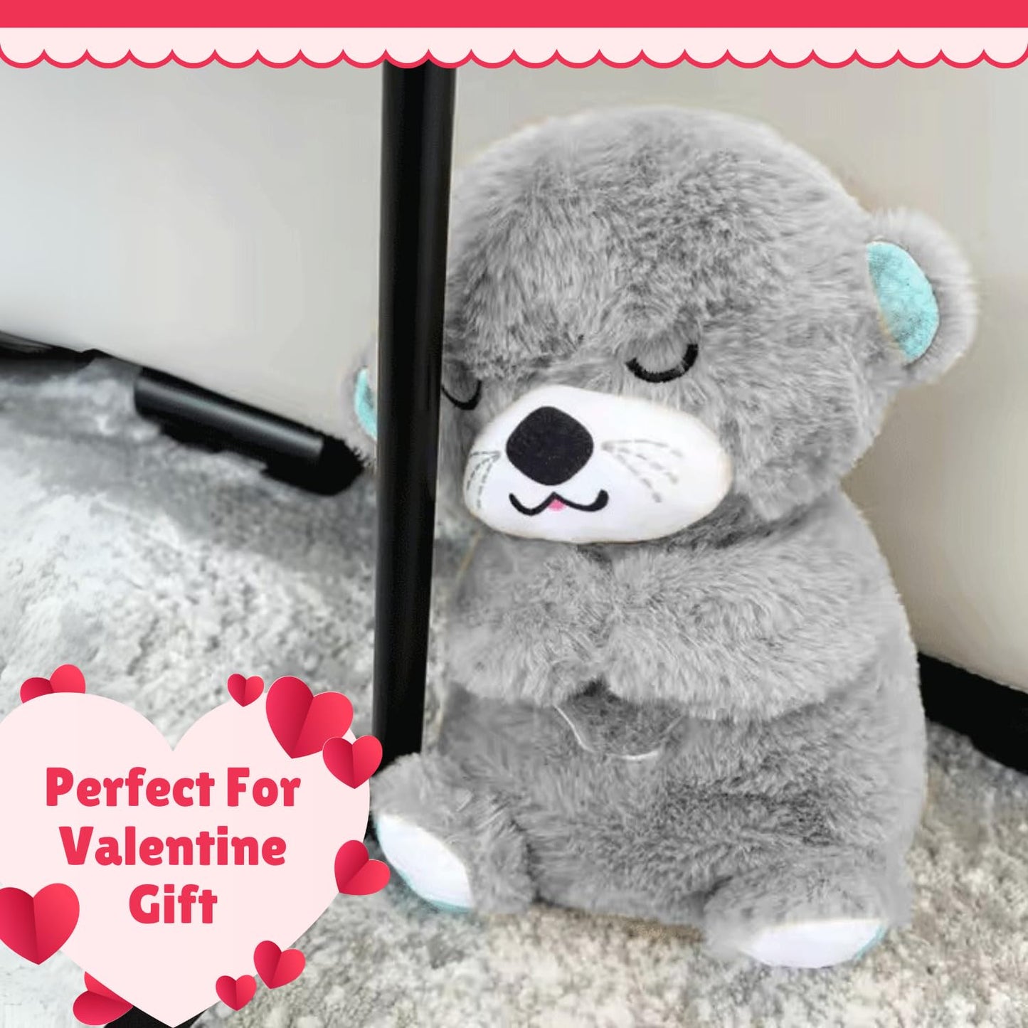 TDP Breathing Teddy Bear with Glowing Light & Music