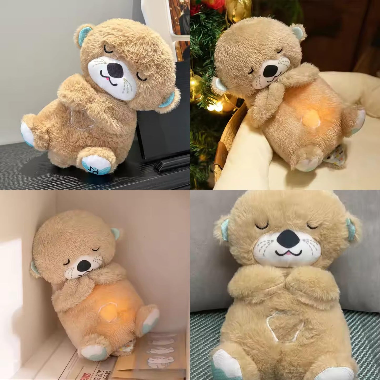 TDP Breathing Teddy Bear with Glowing Light & Music