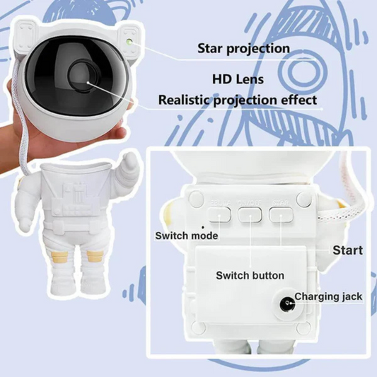 Galaxy Astronaut Night Light Star Projector
