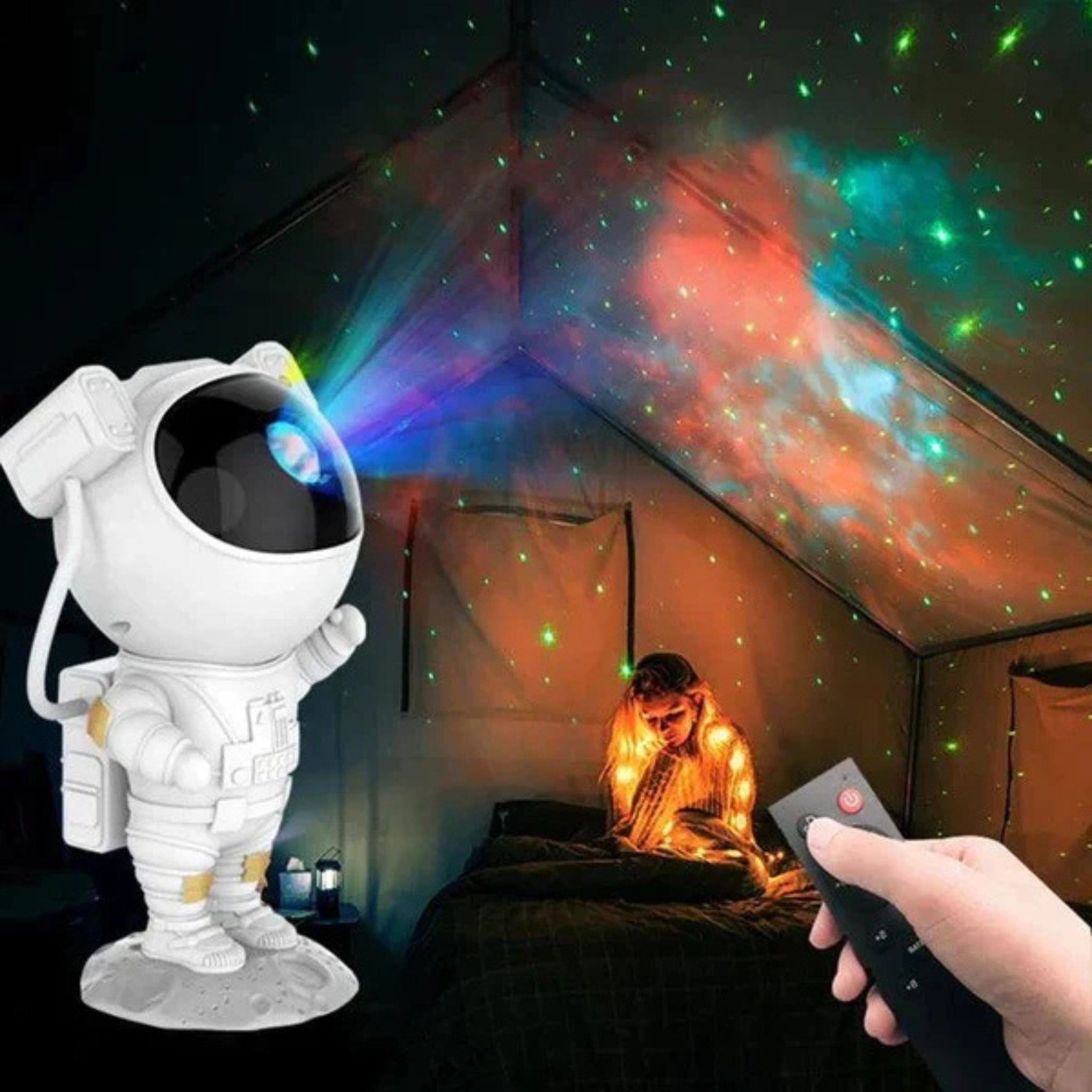 Galaxy Astronaut Night Light Star Projector