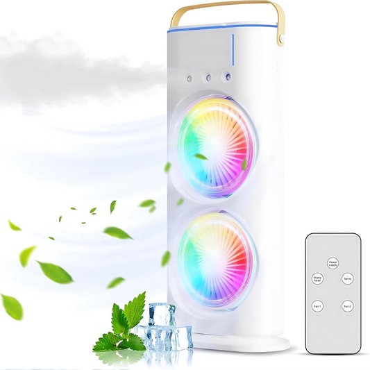 Dual Fan Mist Portable Air Cooler