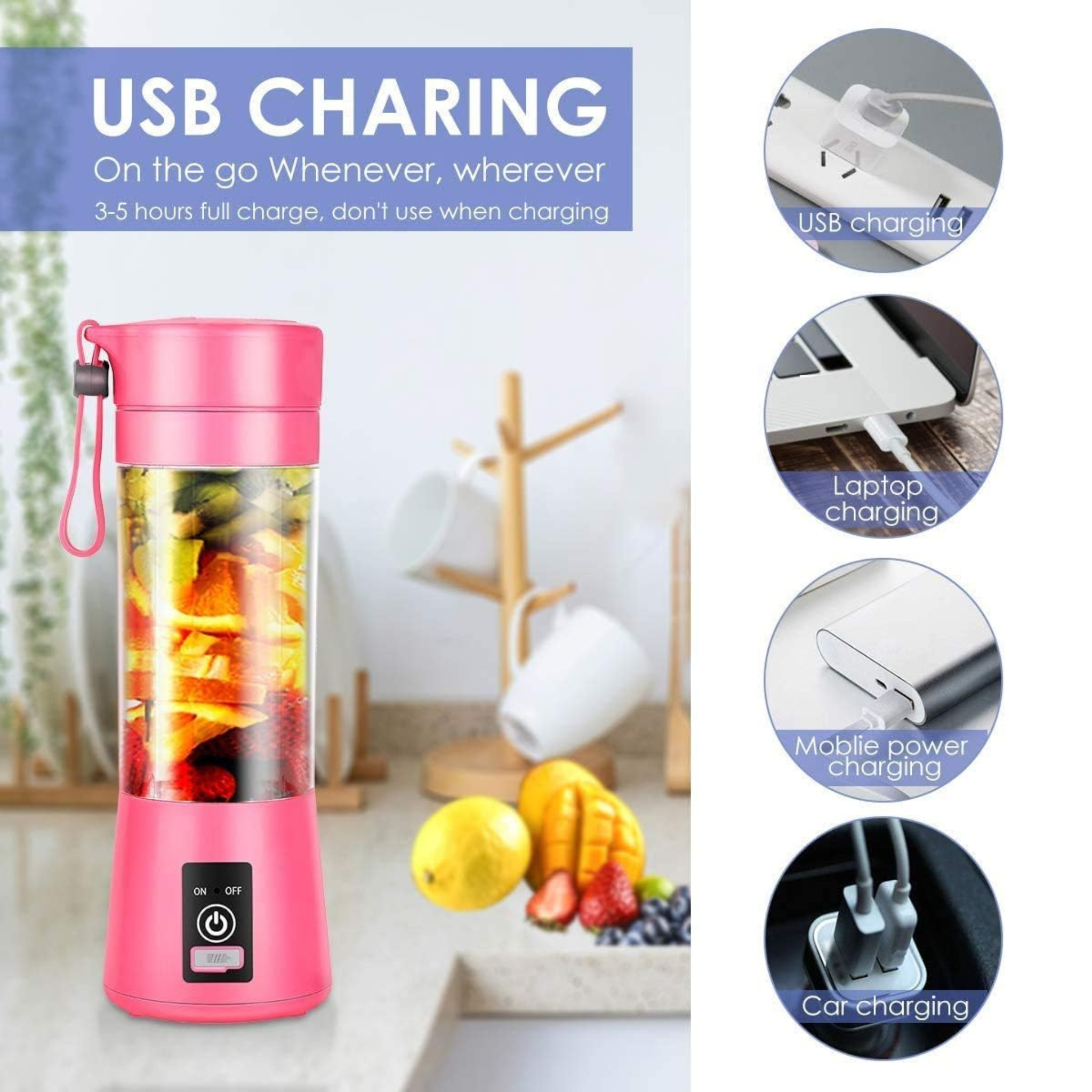 Portable Juice Cup Blender Mixer