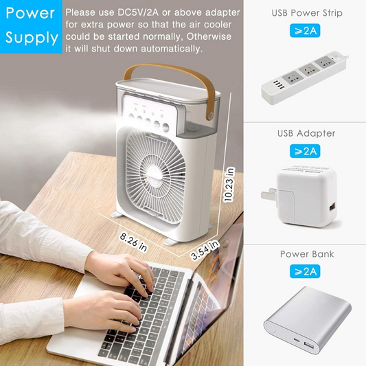 Portable Humidifier Mini Air Cooler Fan